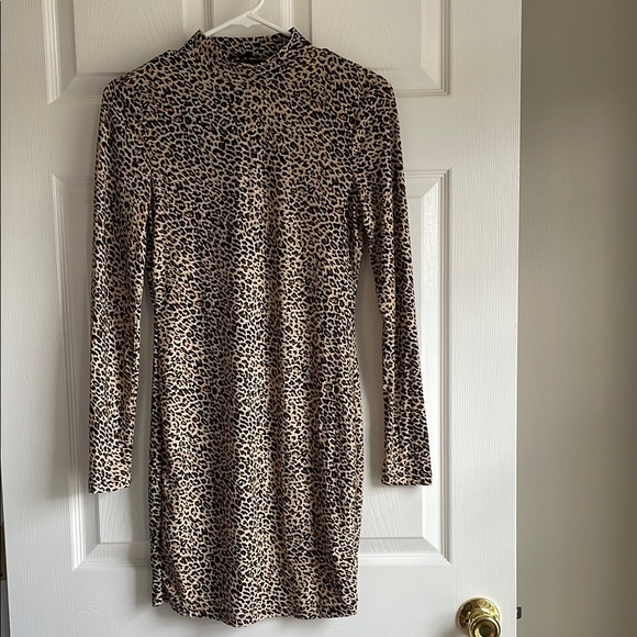 SHEIN Leopard Print Long Sleeve Dress - Picture 1 of 6